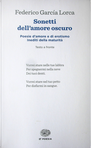 Sonetti dell'amore oscuro by Federico Garcia Lorca