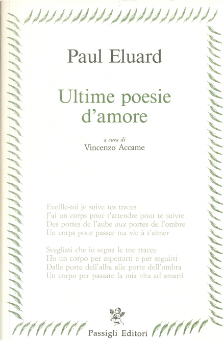 Ultime poesie d'amore di Paul Elvard, Passigli, Paperback - Anobii