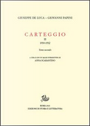 Carteggio (1930-1932) by Giovanni Papini, Giuseppe De Luca