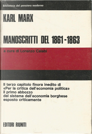 Manoscritti del 1861-1863 by Karl Marx
