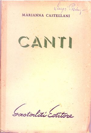Canti by Marianna Castellani