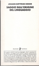 Saggio sull'origine del linguaggio by J. Gottfried Herder