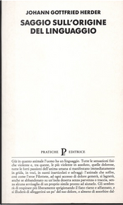 Saggio sull'origine del linguaggio by J. Gottfried Herder