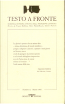 Testo a fronte 12 by Alfred Edward Housman, Antonio Lavieri, Cesare Segre, Franco Buffoni, Franco Fortini, Gianni D'Elia, Henri Meschonnic, Jean-René Ladmiral, Jidi Majia, Juan Luis Vives, Lawrence Venuti, Leonid Andreev, Pasternak Boris, Robert Fergusson, Roman Jakobson, Velimir Chlébnikov, Vicente Aguilera Cerni, Vladimir Majakovskij Testo a fronte 12 by Alfred Edward Housman, Antonio Lavieri, Cesare Segre, Franco Buffoni, Franco Fortini, Gianni D'Elia, Henri Meschonnic, Jean-René Ladmiral, Jidi Majia, Juan Luis Vives, Lawrence Venuti, Leonid Andreev, Pasternak Boris, Robert Fergusson, Roman Jakobson, Velimir Chlébnikov, Vicente Aguilera Cerni, Vladimir Majakovskij