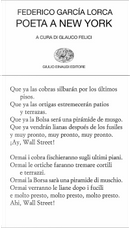 Poeta a New York by Federico Garcia Lorca
