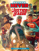 Nathan Never / Justice League n. 0 by Adriano Barone, Bepi Vigna, Gardner F. Fox, Grant Morrison, Mark Millar, Michele Medda