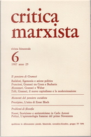 Critica marxista Anno XXV n. 6 (1987) by Gianni Francioni, Marcello Montanari, Mario Telo, Nicola Badaloni