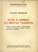 Studi e capricci sui mistici tedeschi by Giuseppe Prezzolini