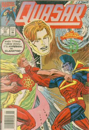 Quasar Vol.1 #54 by Mark Gruenwald