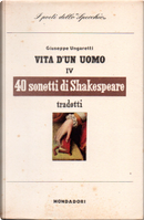 40 Sonetti di Shakespeare by Giuseppe Ungaretti, William Shakespeare