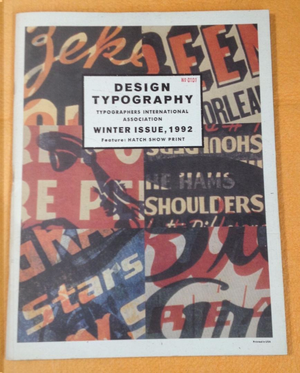 Design Typography, Winter Issue, 1992