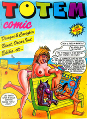 Totem Comic n. 122/3, anno VII, 1/15 agosto 1993 by Alfonso López, Binet, Blas Gallego, Carles Romeu Müller, Carlos Gimenez, Das Pastoras, E. Sanchez Abuli, Edika, Enrique Ventura, Fer, Forges, Ivà, José Luis Martin, Leonardo Ortolani, Luca Boschi, Maikel, Massimo Caviglia, Miguel Ángel Nieto, Oscar, Sergio Aragonés, Stefano Disegni, Toni Batllori, Xavier Roca