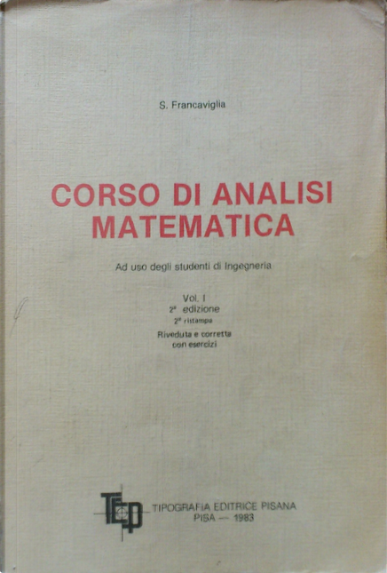 CORSO DI ANALISI MATEMATICA 1