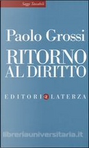 Ritorno al diritto by Paolo Grossi