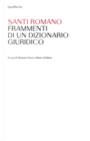 Frammenti di un dizionario giuridico by Santi Romano