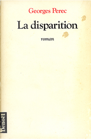 La disparition by Georges Perec