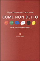 Come non detto by Carlo Penco, Filippo Domaneschi