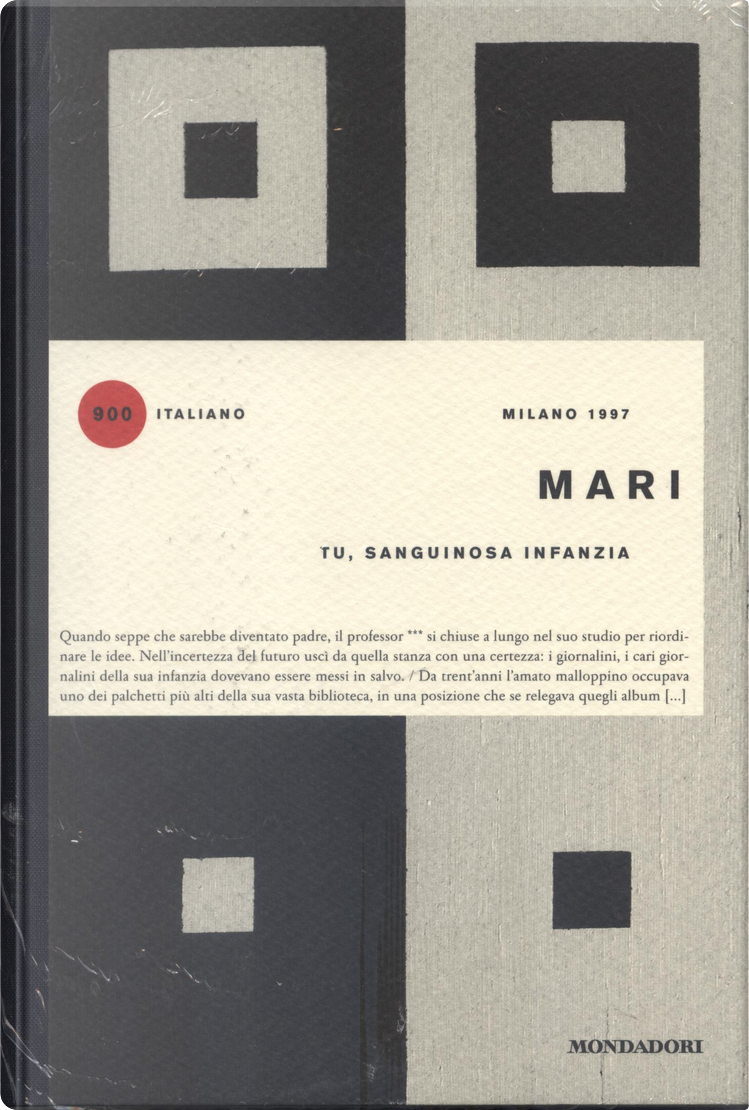 Tu sanguinosa infanzia di Michele Mari Mondadori Copertina