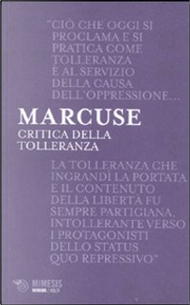 Critica della tolleranza by Herbert Marcuse