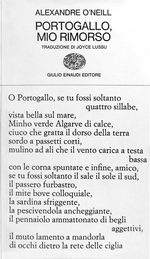 Portogallo, mio rimorso by Alexandre O'Neill