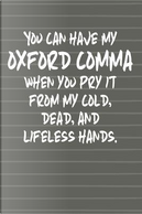 Oxford Comma Teacher Journal Notebook by Rengaw Creations