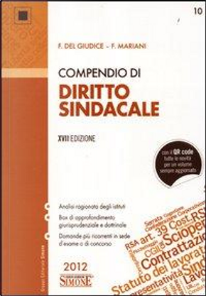 Compendio di diritto sindacale by Federico Del Giudice, Federico Mariani