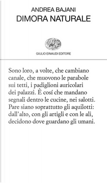Dimora naturale by Andrea Bajani