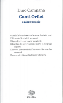 Canti orfici e altre poesie by Dino Campana