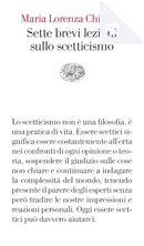 Sette brevi lezioni sullo scetticismo by Maria Lorenza Chiesara