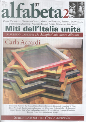 Alfabeta2, Anno II, n.7 (Marzo 2011) by Achille Bonito Oliva, Alberto Mario Banti, Francesco Zucconi, Furio Jesi, Giovanni Curtis, Lea Melandri, Lello Voce, Mario Gamba, Maurizio Ferraris, Maurizio Landini, Omar Calabrese, Salvatore Palidda, Serge Latouche, Simone Pieranni, Stefano Jacoviello, Tommaso Sbriccoli Alfabeta2, Anno II, n.7 (Marzo 2011) by Achille Bonito Oliva, Alberto Mario Banti, Francesco Zucconi, Furio Jesi, Giovanni Curtis, Lea Melandri, Lello Voce, Mario Gamba, Maurizio Ferraris, Maurizio Landini, Omar Calabrese, Salvatore Palidda, Serge Latouche, Simone Pieranni, Stefano Jacoviello, Tommaso Sbriccoli
