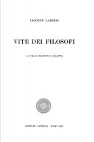 Vite dei filosofi by Diogene Laerzio