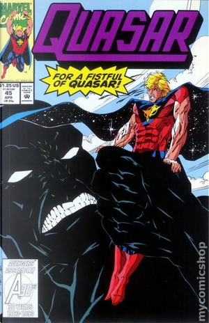 Quasar Vol.1 #45 by Mark Gruenwald