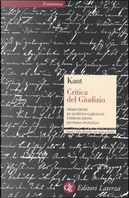 Critica del giudizio by Immanuel Kant