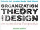 Organization Theory and Design by Jonathan Murphy