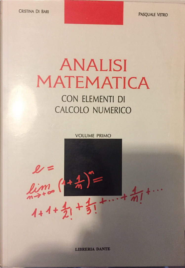 Analisi matematica - vol. 1 by Cristina Di Bari, Pasquale Vetro, Libreria  Dante, Paperback - Anobii