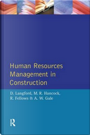 Human Resources Management in Construction by David Langford