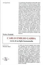 Carlo Emilio Gadda by Walter Pedullà