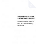 Prohibido Pensar, Propiedad Privada by Beatriz Busaniche