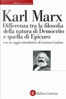 Differenza tra la filosofia della natura di Democrito e quella di Epicuro by Karl Marx