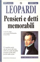 Pensieri e detti memorabili by Giacomo Leopardi
