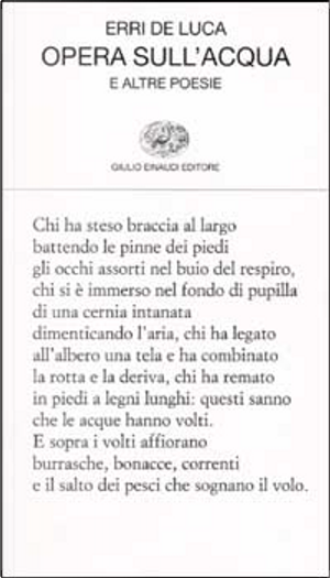 Opera sull'acqua by Erri De Luca