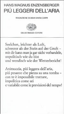 Più leggeri dell'aria by Hans Magnus Enzensberger