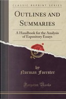 Outlines and Summaries by Norman Foerster