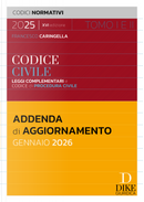 Codice civile leggi complementari e codice di procedura civile. Addenda di aggiornamento Gennaio 2026 by Francesco Caringella