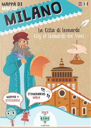 Mappa di Milano. La città di Leonardo. Ediz. italiana e inglese. Con adesivi by Donata Piva, Sara Dania