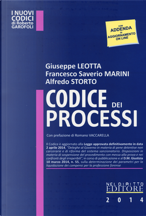 Codice dei processi by Alfredo Storto, Francesco Saverio Marini, Giuseppe Leotta
