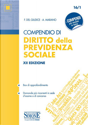 Compendio di diritto della previdenza sociale by Federico Del Giudice, Federico Mariani