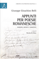 Appunti per poesie romanesche by Giuseppe Gioachino Belli
