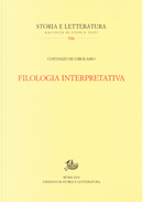 Filologia interpretativa by Costanzo Di Girolamo