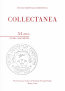 Studia orientalia christiana. Collectanea. Studia, documenta. Ediz. multilingue. Vol. 54
